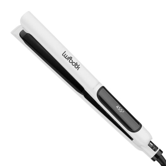 LWFBDTK Flat Iron,2 in 1 Hair Straightener & Curling Iron Styling Tool,5 Temp, Fast Heating, Wide Voltage