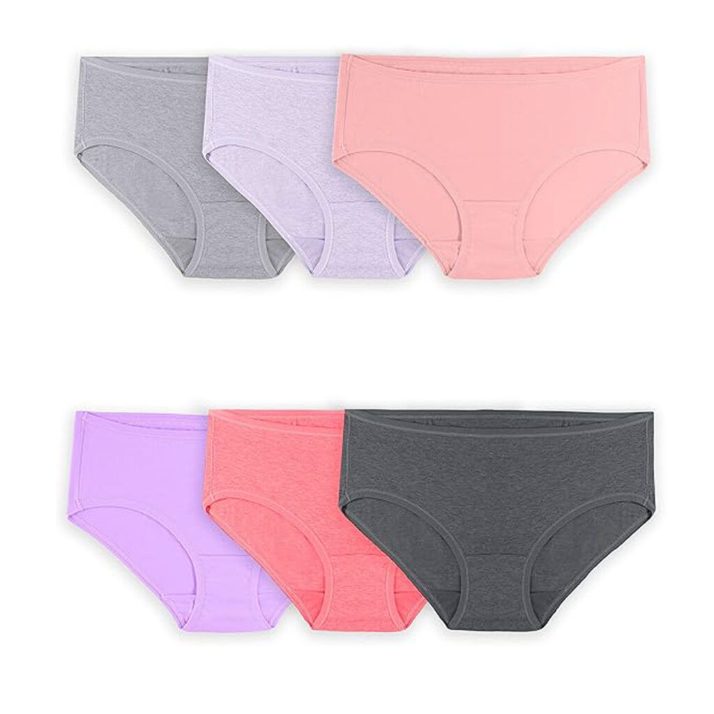 LWFBDTK Women's Microfiber Stretch Underwear Set, Comfortable Stretch Fit Triangle Bikini or Thong, 6 Pack