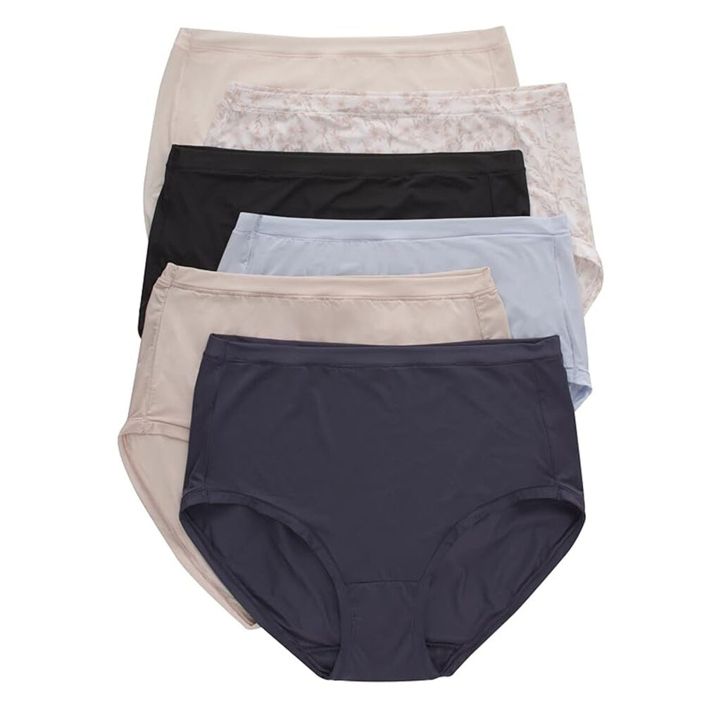 LWFBDTK Men's Briefs, Soft, Moisture Wicking Underwear, 6 Pack